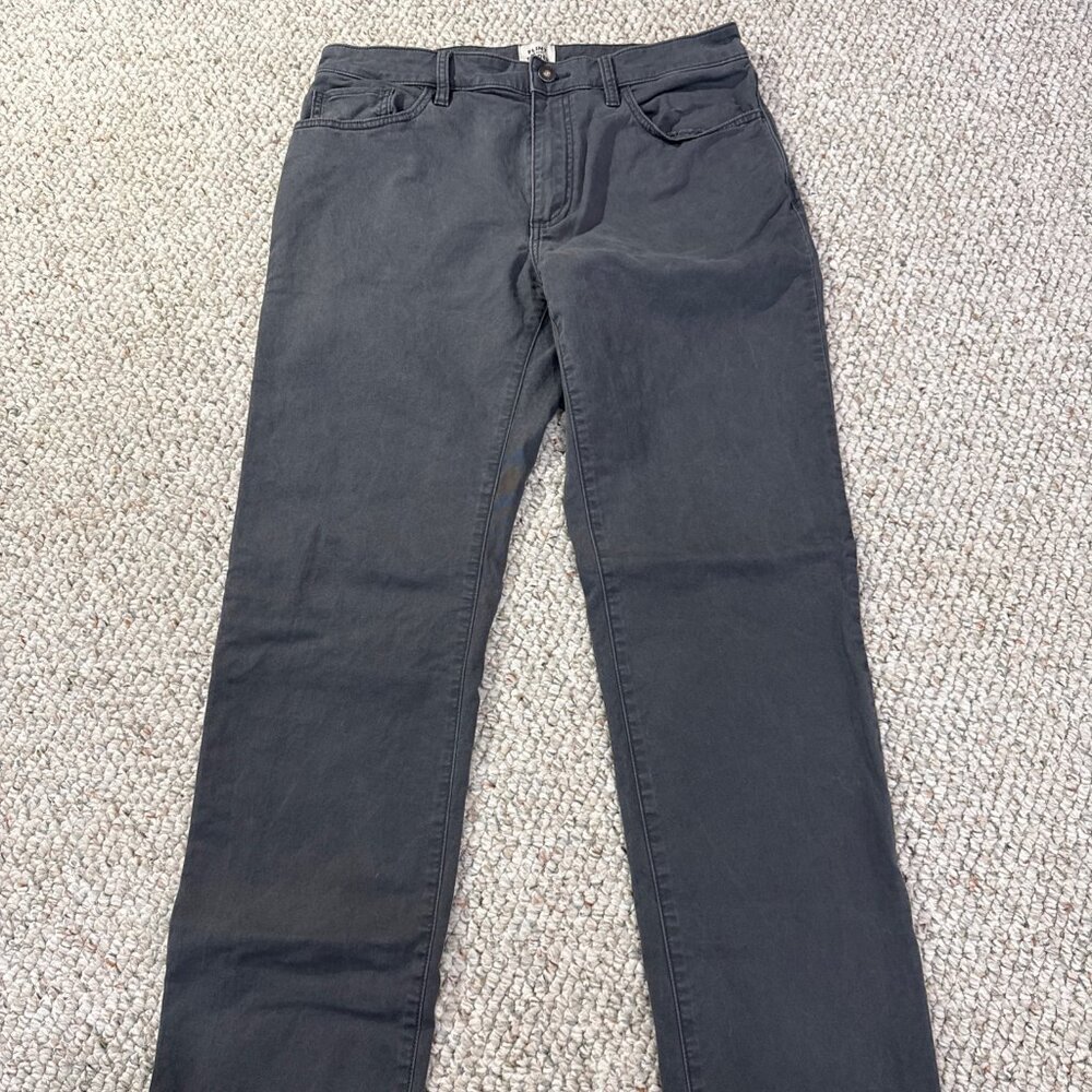 Huckberry Flint And Tinder HB Straight 365 5 Pocket Pant Stretch 32x32 Charcoal